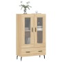 Aparador alto madera de ingeniería roble Sonoma 69,5x31x115 cm de vidaXL, Aparadores - Ref: Foro24-828319, Precio: 89,31 €, D...