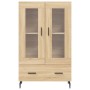 Aparador alto madera de ingeniería roble Sonoma 69,5x31x115 cm de vidaXL, Aparadores - Ref: Foro24-828319, Precio: 89,31 €, D...