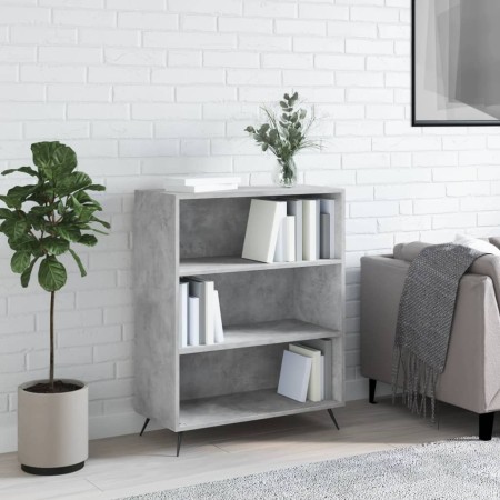 Concrete gray engineered wood shelf 69.5x32.5x90 cm by vidaXL, Bookcases and shelves - Ref: Foro24-828336, Price: 54,99 €, Di...