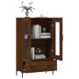 Aparador alto madera de ingeniería roble marrón 69,5x31x115 cm de vidaXL, Aparadores - Ref: Foro24-828307, Precio: 90,99 €, D...