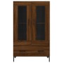 Aparador alto madera de ingeniería roble marrón 69,5x31x115 cm de vidaXL, Aparadores - Ref: Foro24-828307, Precio: 90,35 €, D...