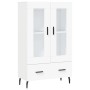 Tall white engineered wood sideboard 69.5x31x115 cm by vidaXL, Sideboards - Ref: Foro24-828316, Price: 87,39 €, Discount: %