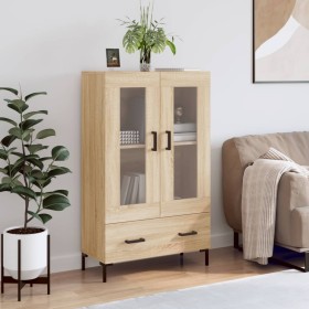 Tall Sonoma oak engineered wood sideboard 69.5x31x115 cm by vidaXL, Sideboards - Ref: Foro24-828303, Price: 70,99 €, Discount: %