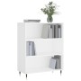 Regal aus weißem Parkett 69,5x32,5x90 cm von vidaXL, Bücherregale und Regale - Ref: Foro24-828340, Preis: 55,22 €, Rabatt: %