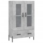 Aparador alto madera de ingeniería gris hormigón 69,5x31x115 cm de vidaXL, Aparadores - Ref: Foro24-828312, Precio: 93,04 €, ...