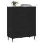 Black engineered wood sideboard 69.5x34x90 cm by vidaXL, Sideboards - Ref: Foro24-827869, Price: 112,24 €, Discount: %