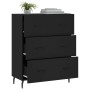 Aparador de madera de ingeniería negro 69,5x34x90 cm de vidaXL, Aparadores - Ref: Foro24-827869, Precio: 112,24 €, Descuento: %