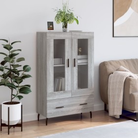 Tall Sonoma gray engineered wood sideboard 69.5x31x115 cm by vidaXL, Sideboards - Ref: Foro24-828322, Price: 89,37 €, Discoun...