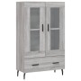 Aparador alto madera de ingeniería gris Sonoma 69,5x31x115 cm de vidaXL, Aparadores - Ref: Foro24-828322, Precio: 89,25 €, De...