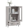 Aparador alto madera de ingeniería gris Sonoma 69,5x31x115 cm de vidaXL, Aparadores - Ref: Foro24-828322, Precio: 89,25 €, De...