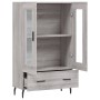 Aparador alto madera de ingeniería gris Sonoma 69,5x31x115 cm de vidaXL, Aparadores - Ref: Foro24-828322, Precio: 89,25 €, De...