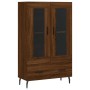 Aparador alto madera de ingeniería roble marrón 69,5x31x115 cm de vidaXL, Aparadores - Ref: Foro24-828323, Precio: 94,86 €, D...