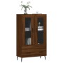 Tall engineered wood sideboard in brown oak 69.5x31x115 cm by vidaXL, Sideboards - Ref: Foro24-828323, Price: 94,86 €, Discou...