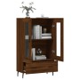 Aparador alto madera de ingeniería roble marrón 69,5x31x115 cm de vidaXL, Aparadores - Ref: Foro24-828323, Precio: 94,86 €, D...