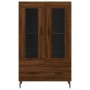 Aparador alto madera de ingeniería roble marrón 69,5x31x115 cm de vidaXL, Aparadores - Ref: Foro24-828323, Precio: 94,86 €, D...