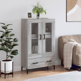 Tall Sonoma gray engineered wood sideboard 69.5x31x115 cm by vidaXL, Sideboards - Ref: Foro24-828306, Price: 66,99 €, Discoun...