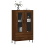 Aparador alto madera de ingeniería roble marrón 69,5x31x115 cm de vidaXL, Aparadores - Ref: Foro24-828315, Precio: 95,99 €, D...