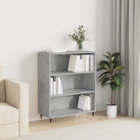 Concrete gray engineered wood shelf 69.5x32.5x90 cm by vidaXL, Bookcases and shelves - Ref: Foro24-828344, Price: 53,41 €, Di...