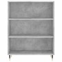 Concrete gray engineered wood shelf 69.5x32.5x90 cm by vidaXL, Bookcases and shelves - Ref: Foro24-828344, Price: 53,58 €, Di...