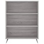 Regal aus technischem Holz in Sonoma-Grau, 69,5 x 32,5 x 90 cm von vidaXL, Bücherregale und Regale - Ref: Foro24-828338, Prei...