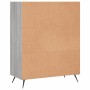 Regal aus technischem Holz in Sonoma-Grau, 69,5 x 32,5 x 90 cm von vidaXL, Bücherregale und Regale - Ref: Foro24-828338, Prei...