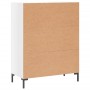 Glossy white plywood sideboard 69.5x34x90 cm by vidaXL, Sideboards - Ref: Foro24-827854, Price: 105,99 €, Discount: %