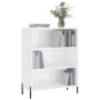 Glossy white engineered wood shelf 69.5x32.5x90 cm by vidaXL, Sideboards - Ref: Foro24-828374, Price: 63,99 €, Discount: %