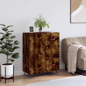 Smoked oak engineered wood sideboard 69.5x34x90 cm by vidaXL, Sideboards - Ref: Foro24-827889, Price: 87,70 €, Discount: %