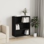 Estantería madera de ingeniería negro 69,5x32,5x90 cm de vidaXL, Librerías y estanterías - Ref: Foro24-828349, Precio: 54,99 ...