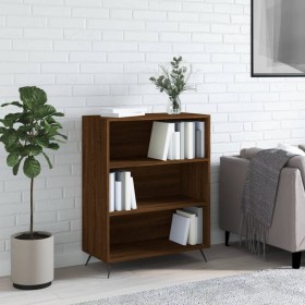 Brown oak engineered wood shelf 69.5x32.5x90 cm by vidaXL, Bookcases and shelves - Ref: Foro24-828339, Price: 55,99 €, Discou...