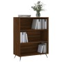 Brown oak engineered wood shelf 69.5x32.5x90 cm by vidaXL, Bookcases and shelves - Ref: Foro24-828339, Price: 56,08 €, Discou...