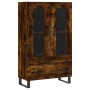 Aparador alto madera de ingeniería roble ahumado 69,5x31x115 cm de vidaXL, Aparadores - Ref: Foro24-828329, Precio: 90,15 €, ...