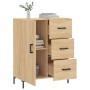 Aparador de madera de ingeniería roble Sonoma 69,5x34x90 cm de vidaXL, Aparadores - Ref: Foro24-827919, Precio: 95,48 €, Desc...