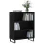 Estantería madera de ingeniería negro 69,5x32,5x90 cm de vidaXL, Aparadores - Ref: Foro24-828389, Precio: 64,01 €, Descuento: %