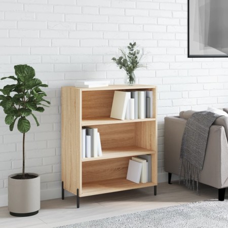 Engineered wood bookshelf in Sonoma oak 69.5x32.5x90 cm by vidaXL, Sideboards - Ref: Foro24-828375, Price: 57,99 €, Discount: %