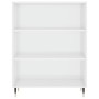 Parkettregal glänzend weiß 69,5x32,5x90 cm von vidaXL, Bücherregale und Regale - Ref: Foro24-828342, Preis: 58,24 €, Rabatt: %