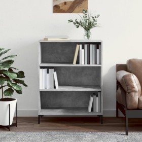 Engineered wood gray concrete shelf 69.5x32.5x90 cm by vidaXL, Bookcases and shelves - Ref: Foro24-828368, Price: 56,49 €, Di...