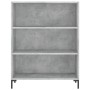 Engineered wood gray concrete shelf 69.5x32.5x90 cm by vidaXL, Bookcases and shelves - Ref: Foro24-828368, Price: 56,49 €, Di...