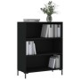 Black engineered wood shelf 69.5x32.5x90 cm by vidaXL, Bookcases and shelves - Ref: Foro24-828365, Price: 58,20 €, Discount: %