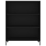 Black engineered wood shelf 69.5x32.5x90 cm by vidaXL, Bookcases and shelves - Ref: Foro24-828365, Price: 58,20 €, Discount: %