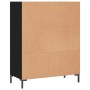 Black engineered wood shelf 69.5x32.5x90 cm by vidaXL, Bookcases and shelves - Ref: Foro24-828365, Price: 58,20 €, Discount: %