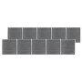 Gray WPC garden fence 1737x186 cm by vidaXL, fence panels - Ref: Foro24-3053233, Price: 2,00 €, Discount: %