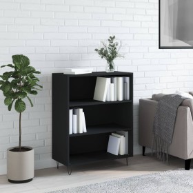 Black engineered wood shelf 69.5x32.5x90 cm by vidaXL, Bookcases and shelves - Ref: Foro24-828357, Price: 54,99 €, Discount: %