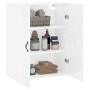 Armario de pared blanco brillante 69,5x34x90 cm de vidaXL, Aparadores - Ref: Foro24-828398, Precio: 71,83 €, Descuento: %