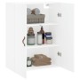 Armario de pared blanco 69,5x34x90 cm de vidaXL, Aparadores - Ref: Foro24-828396, Precio: 76,61 €, Descuento: %