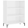 Glossy white engineered wood shelf 69.5x32.5x90 cm by vidaXL, Bookcases and shelves - Ref: Foro24-828366, Price: 61,81 €, Dis...