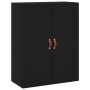 Armario de pared negro 69,5x34x90 cm de vidaXL, Aparadores - Ref: Foro24-828397, Precio: 71,99 €, Descuento: %