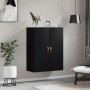 Armario de pared negro 69,5x34x90 cm de vidaXL, Aparadores - Ref: Foro24-828397, Precio: 71,99 €, Descuento: %