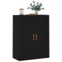 Armario de pared negro 69,5x34x90 cm de vidaXL, Aparadores - Ref: Foro24-828397, Precio: 71,99 €, Descuento: %