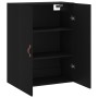 Armario de pared negro 69,5x34x90 cm de vidaXL, Aparadores - Ref: Foro24-828397, Precio: 71,99 €, Descuento: %